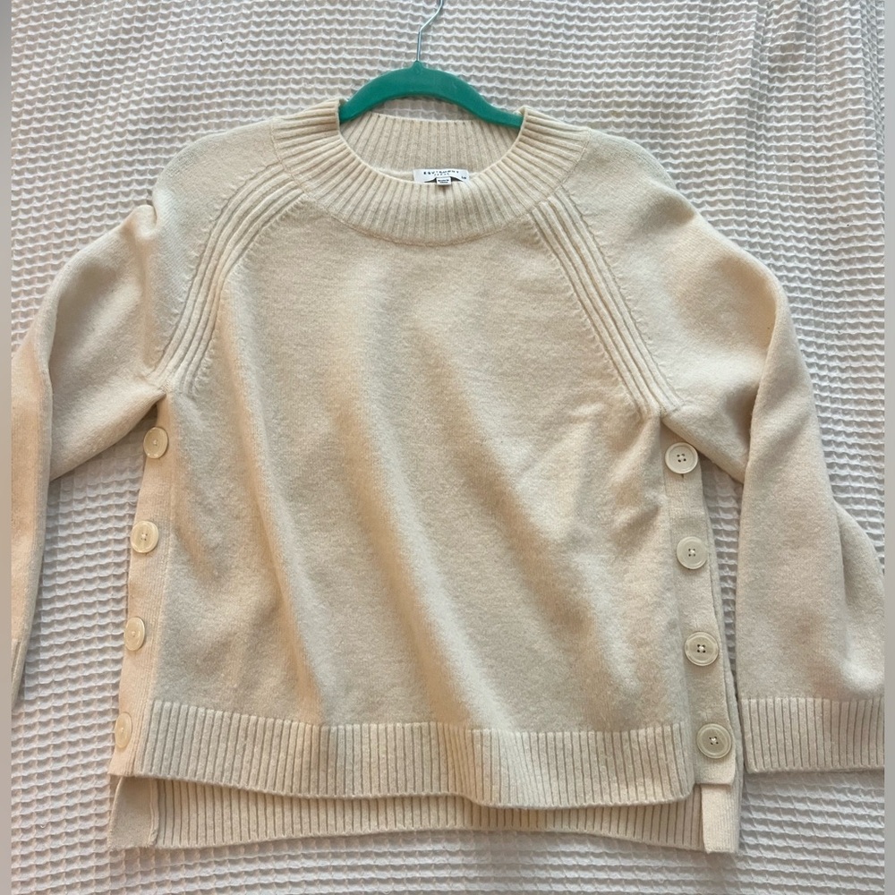 Equipment Cream Wool Sweater